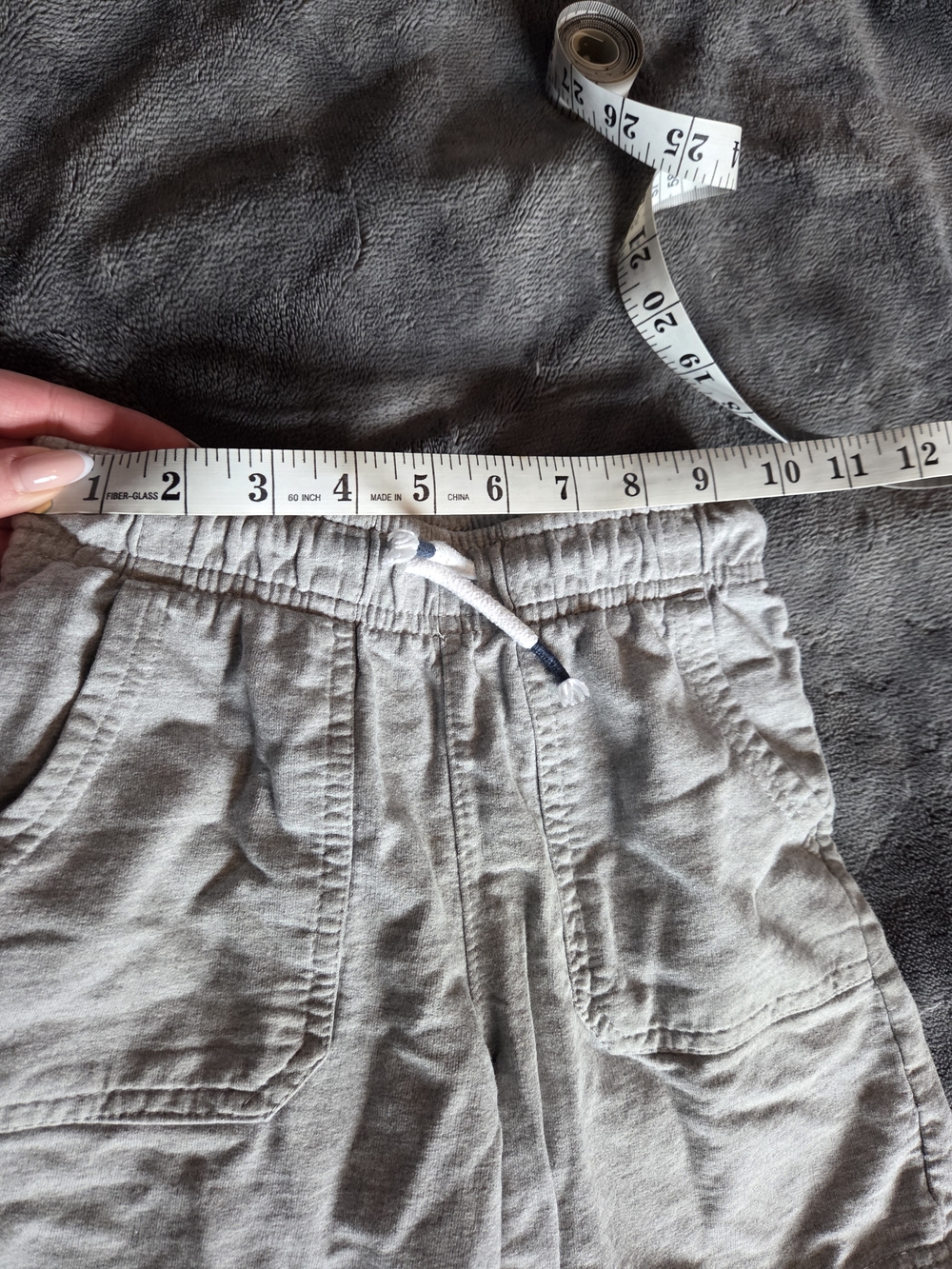 ☀️ 3/$15 Kid's Gray Casual Cotton Blend Shorts - Picture 6 of 6